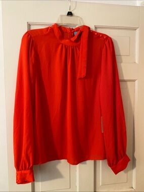 CeCe Tie-Neck Blouse